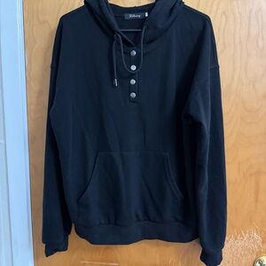 LILLUSORY Women's Long Sleeve Casual Pullover Hoodie Size M